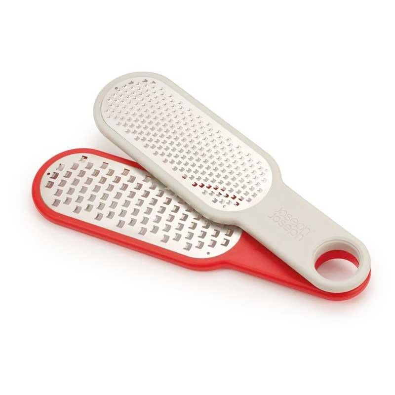 JJ Duo İkili Rende Seti - Gri/Kırmızı -20159 - Joseph Joseph Duo