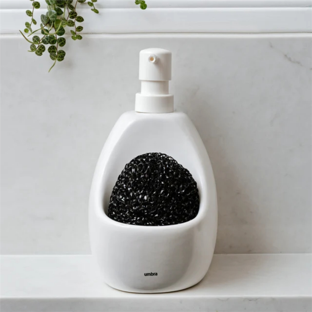 Joey Sıvı Sabunluk Ve Süngerlik Beyaz 750 ml - Umbra