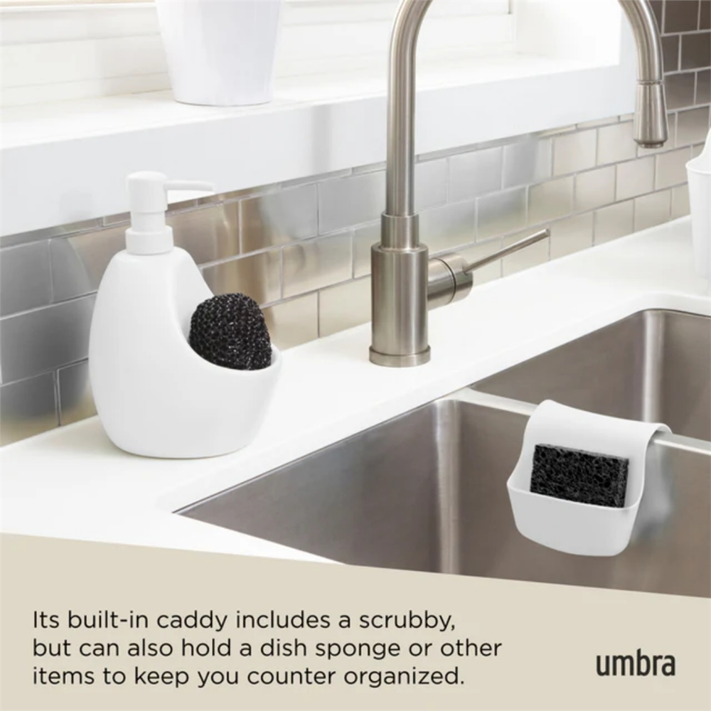 Joey Sıvı Sabunluk Ve Süngerlik Beyaz 750 ml - Umbra