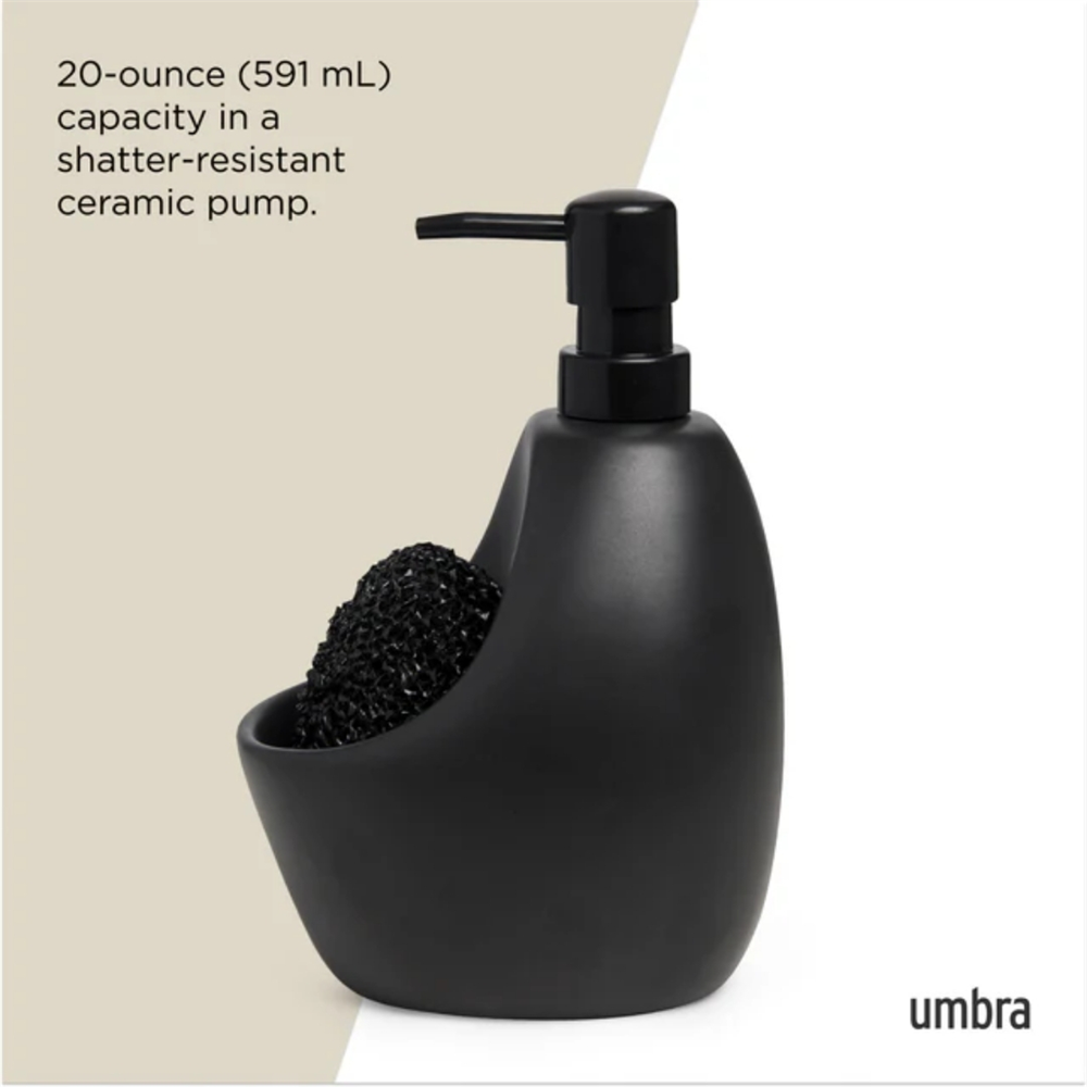 Joey Sıvı Sabunluk Ve Süngerlik Siyah 750 ml - Umbra
