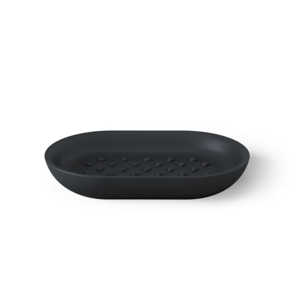 Junip Oval Sabunluk Siyah Renk 14x8 cm - Umbra