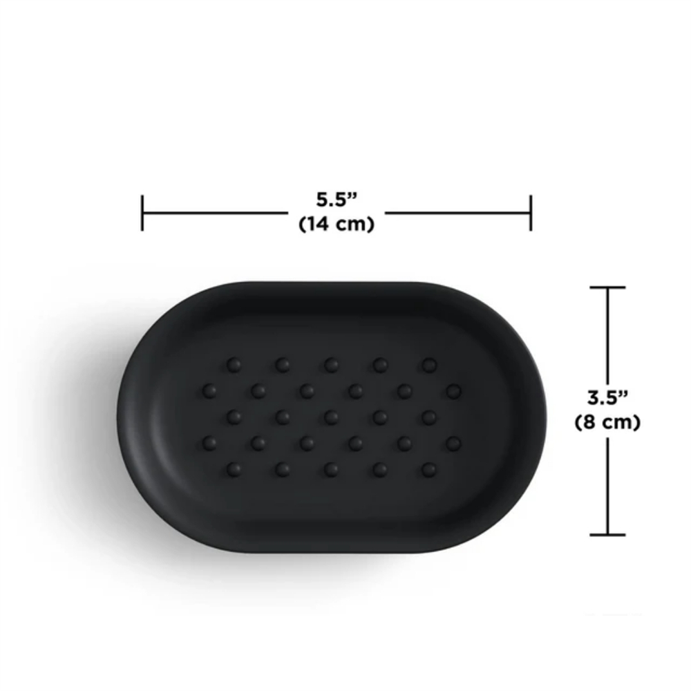 Junip Oval Sabunluk Siyah Renk 14x8 cm - Umbra
