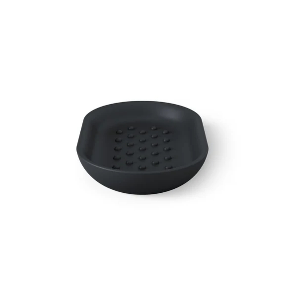 Junip Oval Sabunluk Siyah Renk 14x8 cm - Umbra
