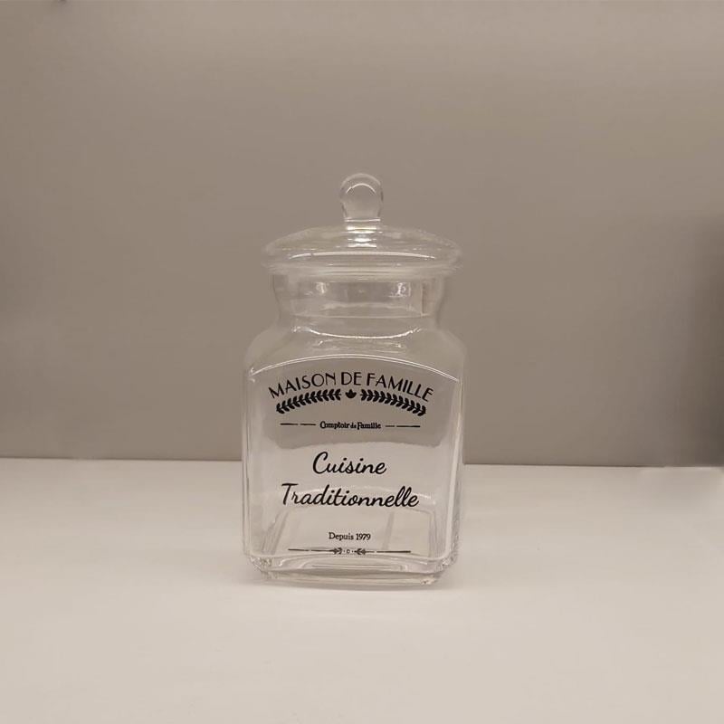 Kapaklı Cam Saklama Kabı 17 cm - The Mia