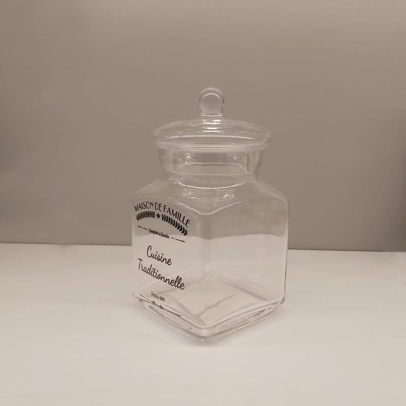 Kapaklı Cam Saklama Kabı 17 cm - The Mia