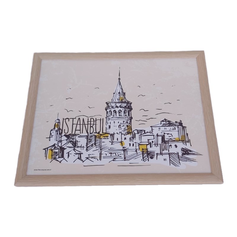 Keyif Tepsisi 47 x 37 cm Galata Kulesi - T-Tray