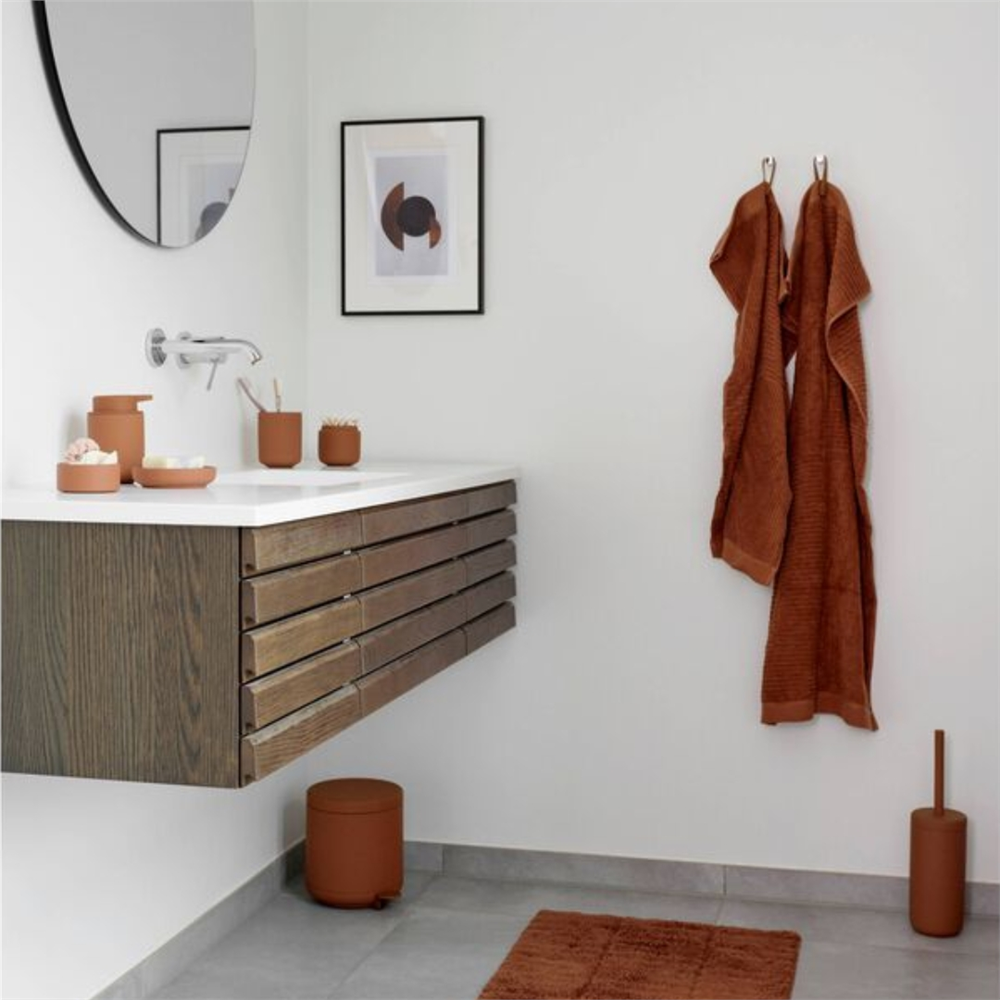 Klasik Havlu Terracotta Rengi %100 Pamuk 50x70 cm - Zone Denmark