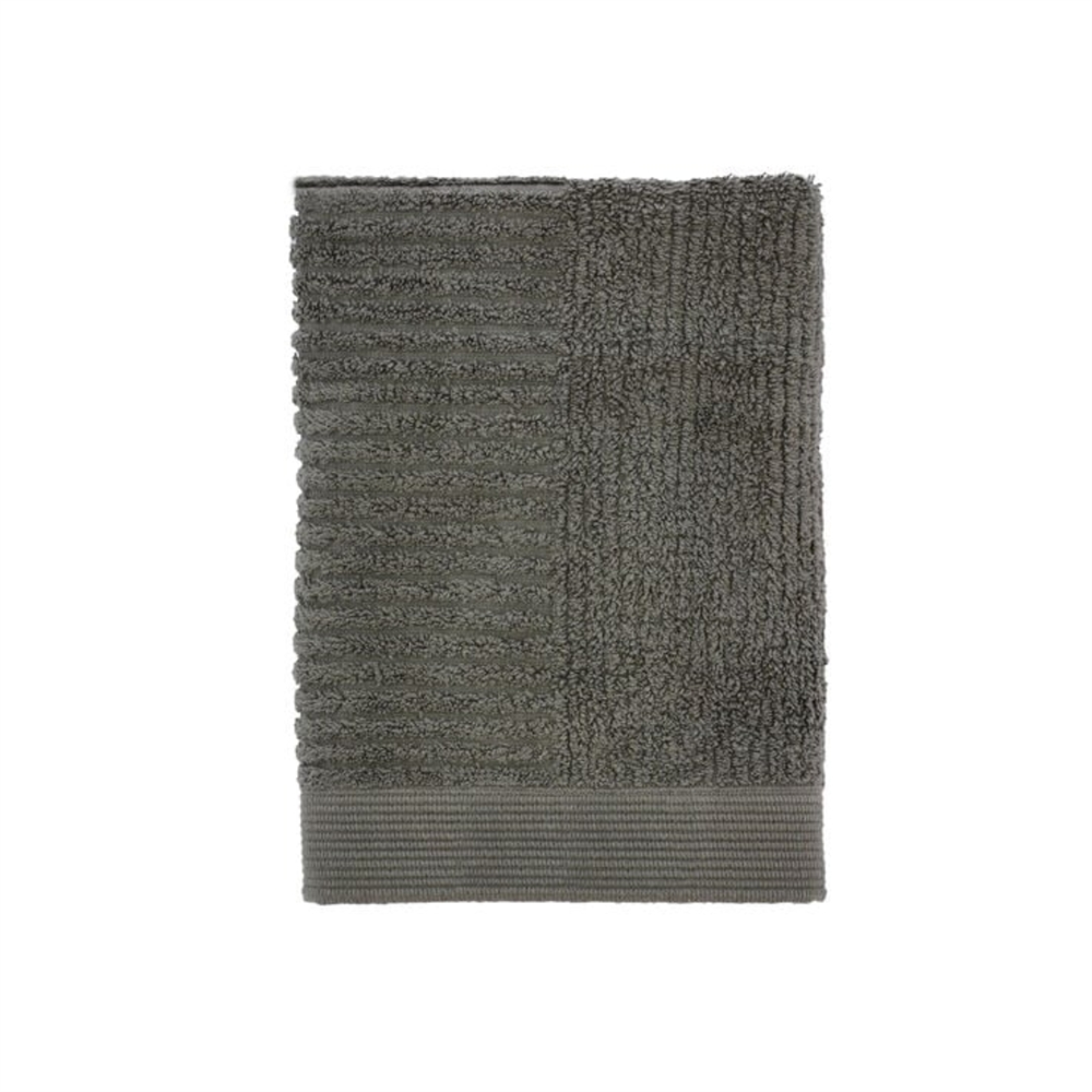 Klasik Havlu Zeytin Yeşili %100 Pamuk 50x70 cm - Zone Denmark