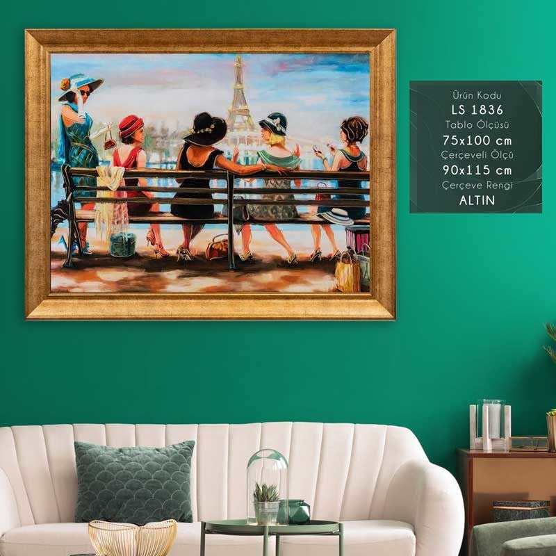 LS 1836 Çerçeveli Tablo - Kare Home