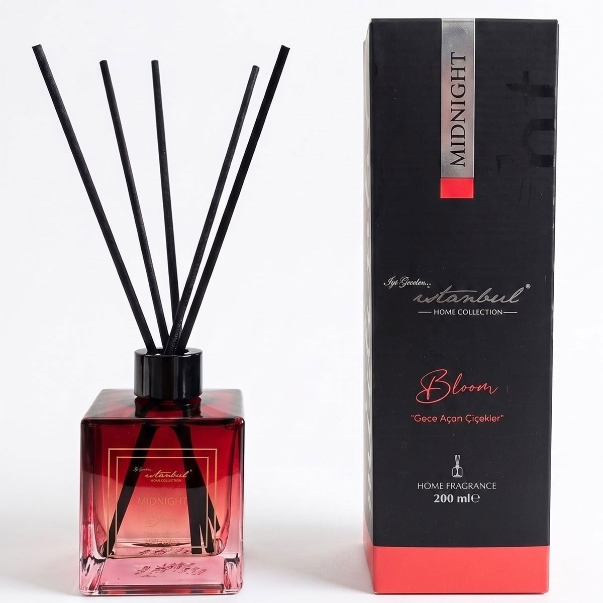 Midnight Bambu Çubuklu Oda Kokusu 200 ml - Bloom - İyi Geceler İstanbul