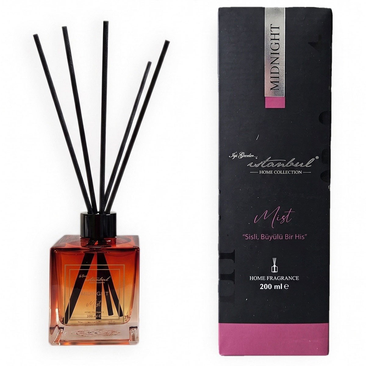 Midnight Bambu Çubuklu Oda Kokusu 200 ml - Mist - İyi Geceler İstanbul