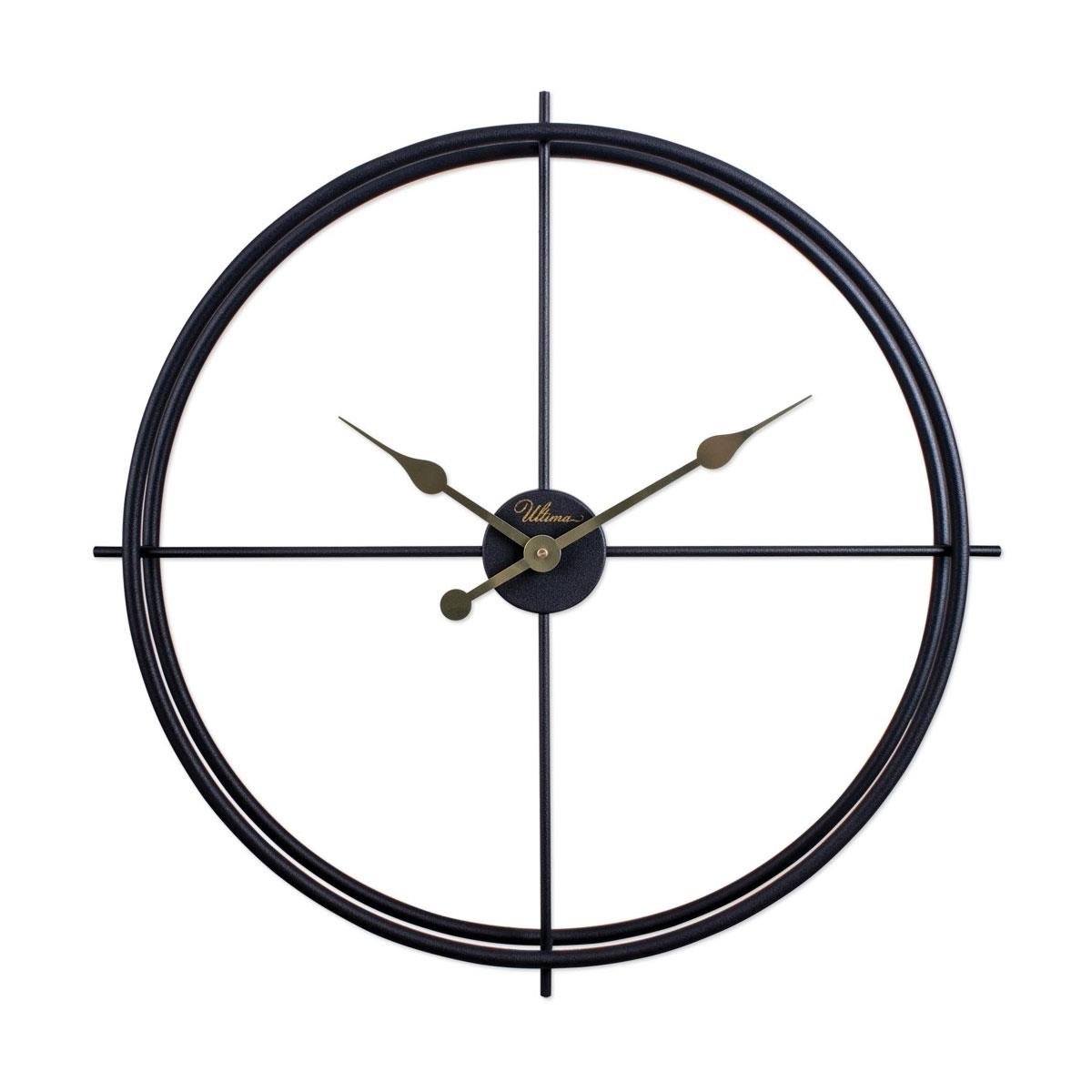 siyah iskelet duvar saati 66.5 cm, büyük boy metal duvar saati, dekoratif salon saati, endüstriyel duvar dekoru