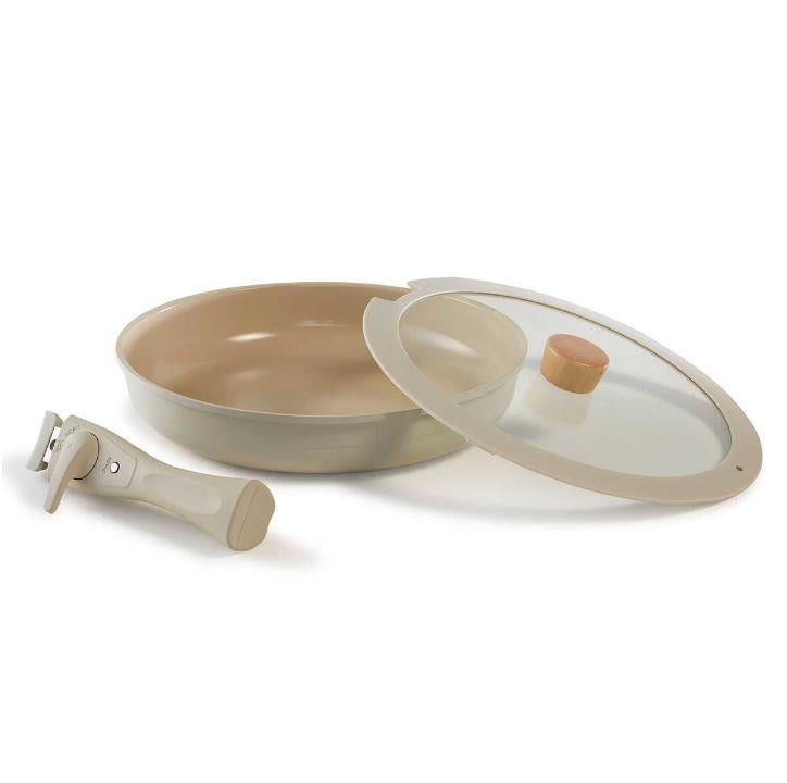 Neoflam Midas İnduction 9 Parça Tencere Tava Seti Bej - NEOFLAM