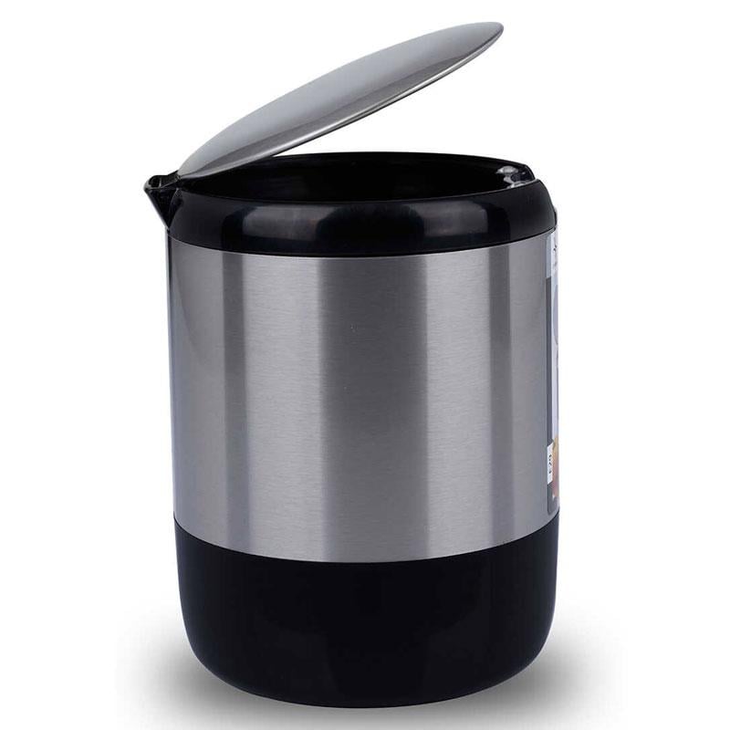 Pasifik 3 Lt. Çöp Kovası Kapaklı Siyah - Primanova