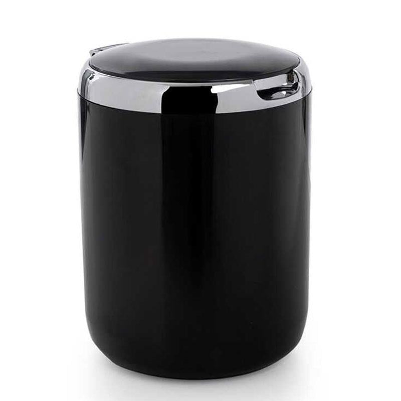 Pasifik 3 Lt. Çöp Kovası Plastik Kapaklı Siyah - Primanova