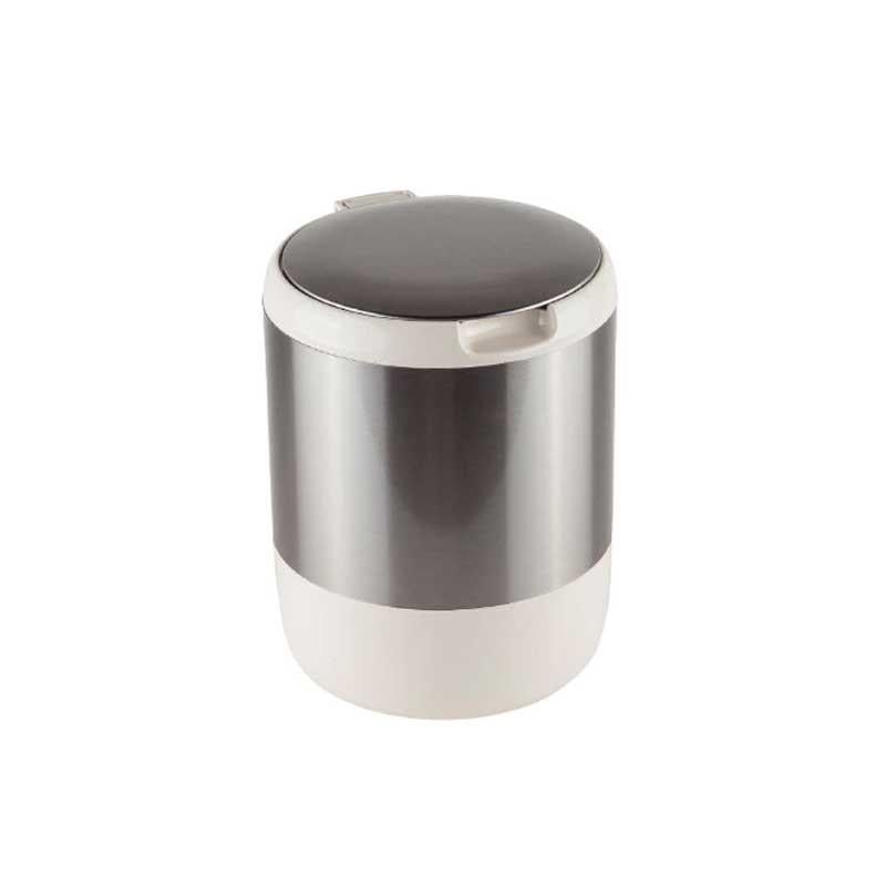 Pasifik 3 Lt. Kapaklı Çöp Kovası Bej - Primanova