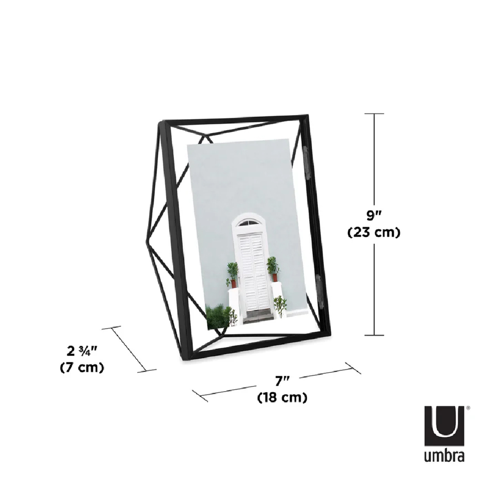 Prizma Resim Çerçevesi Siyah Renk 5X7'' (13X18 Cm) - Umbra