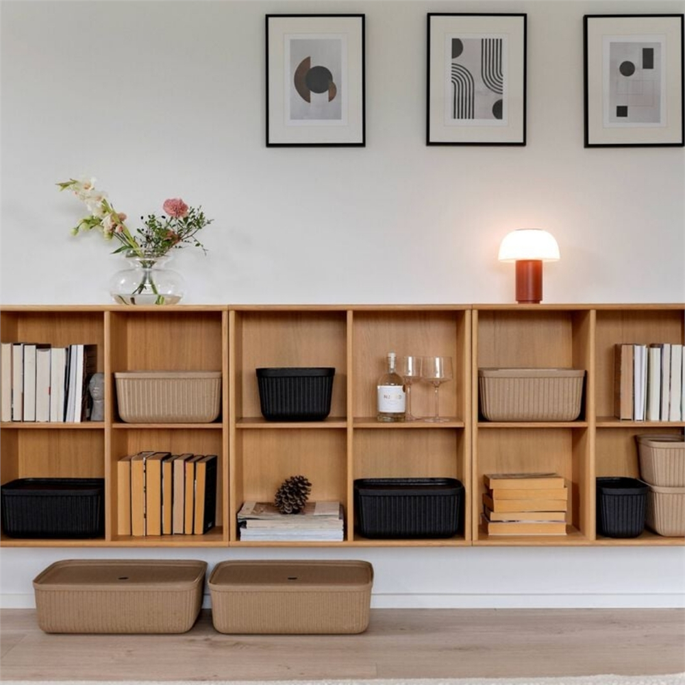 Pulp 2'Li Saklama Kutusu 17 L Çamur Rengi 48 x 32 x 15 cm - Zone Denmark