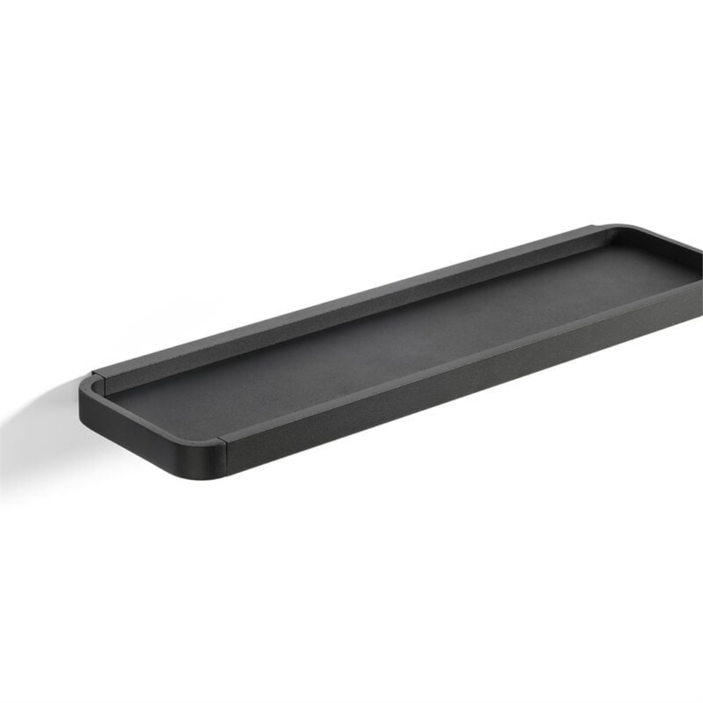 Rim Duvara Monte Dikdörtgen Banyo Rafı Siyah 44x11 cm - Zone Denmark