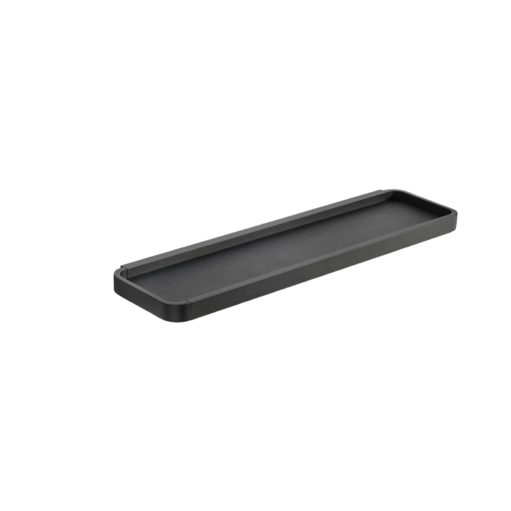 Rim Duvara Monte Dikdörtgen Banyo Rafı Siyah 44x11 cm - Zone Denmark