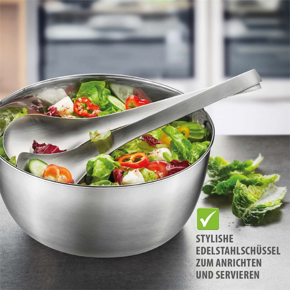 Rotare Salata Kurutucusu Paslanmaz Çelik Kaseli 3 L - Gefu