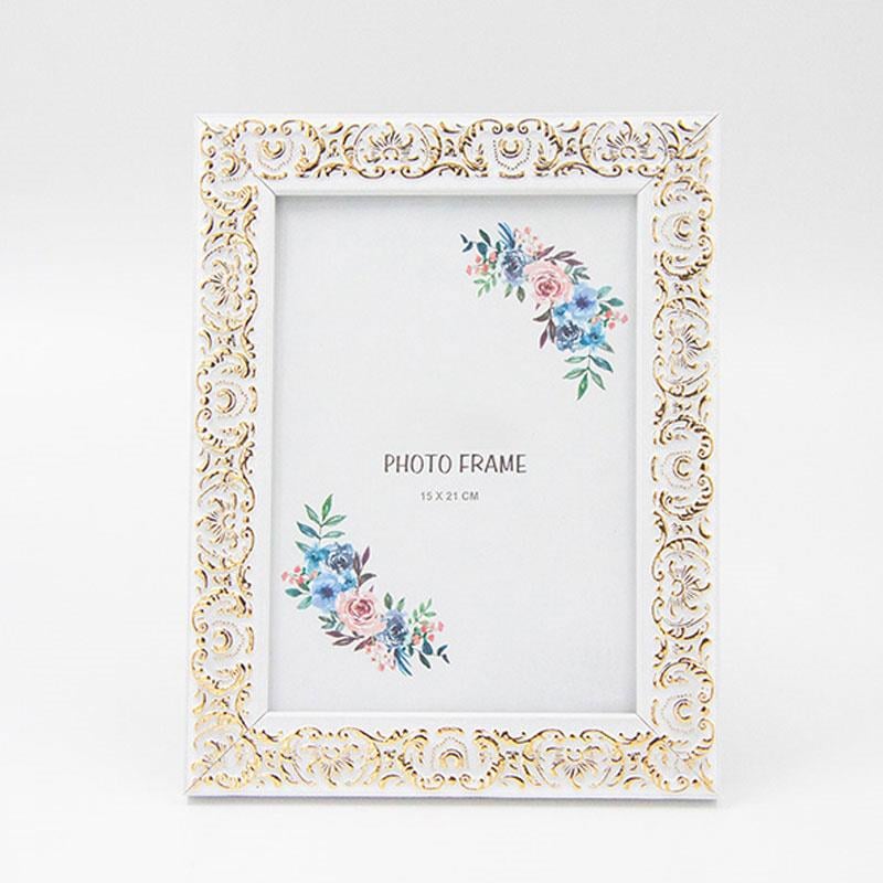 Şal Beyaz Altın Çerçeve 15x20 cm - Mondecor