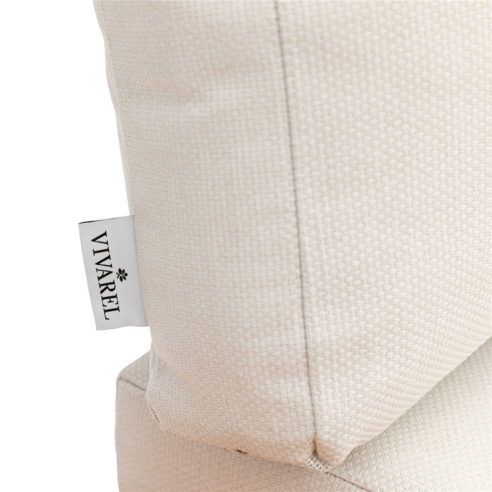 SANTORİNİ Alüminyum Köşe Bahçe Oturma Grubu 4 Parça - Vivarel