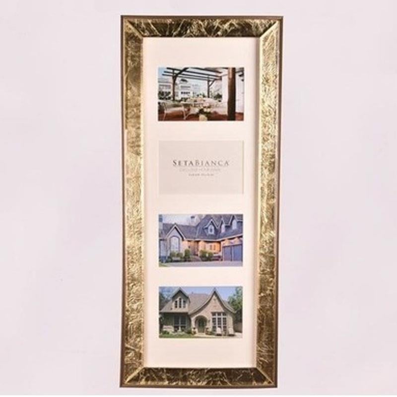Seta Venezıa Frame Gold Foil Dikey 4'lü Çerçeve  - Seta Bianca