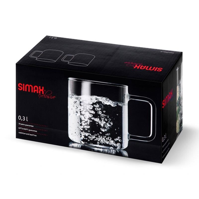 Simax 2692 model 2'li borosilikat cam kupa seti kutu ambalajı