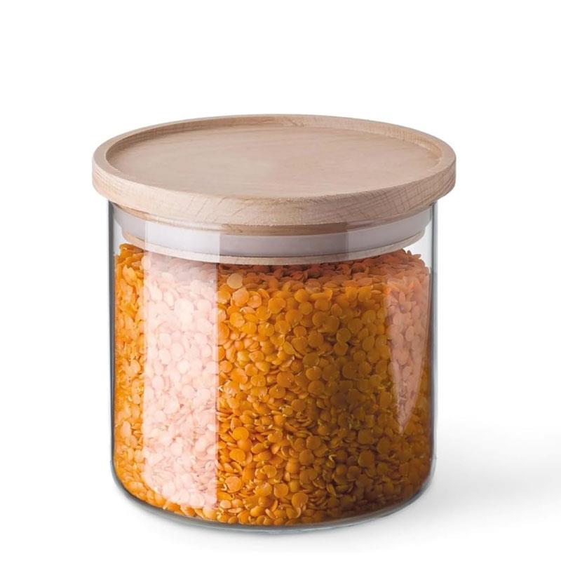 Simax 5162LW Ahşap Kapaklı Kavanoz 0,50 Lt - Simax