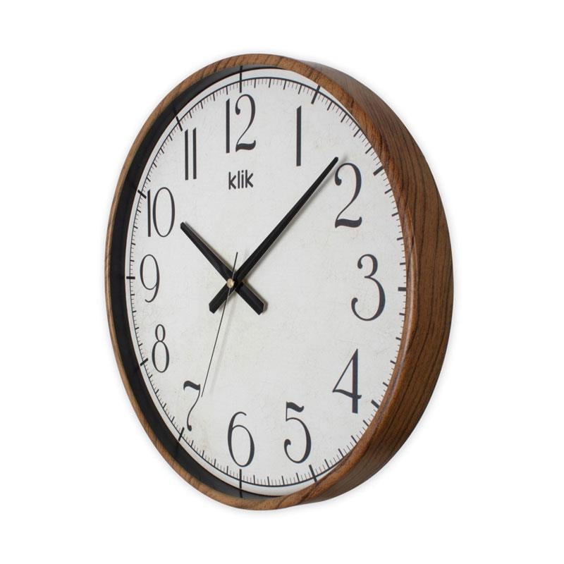 Simplex Duvar Saati Ceviz - Klik