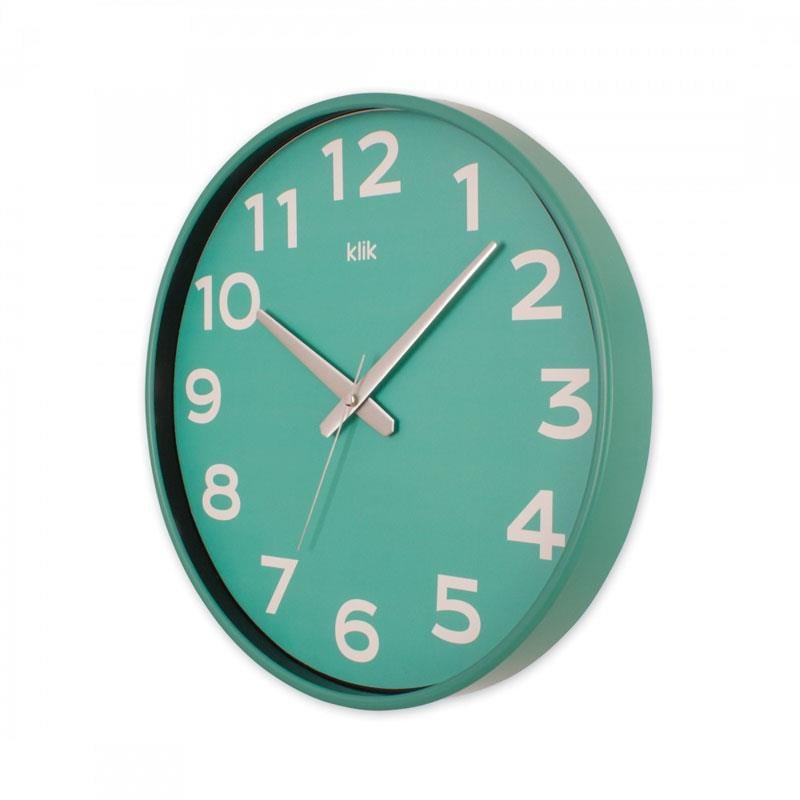 yesil-renkli-sessiz-simplex-duvar-saati