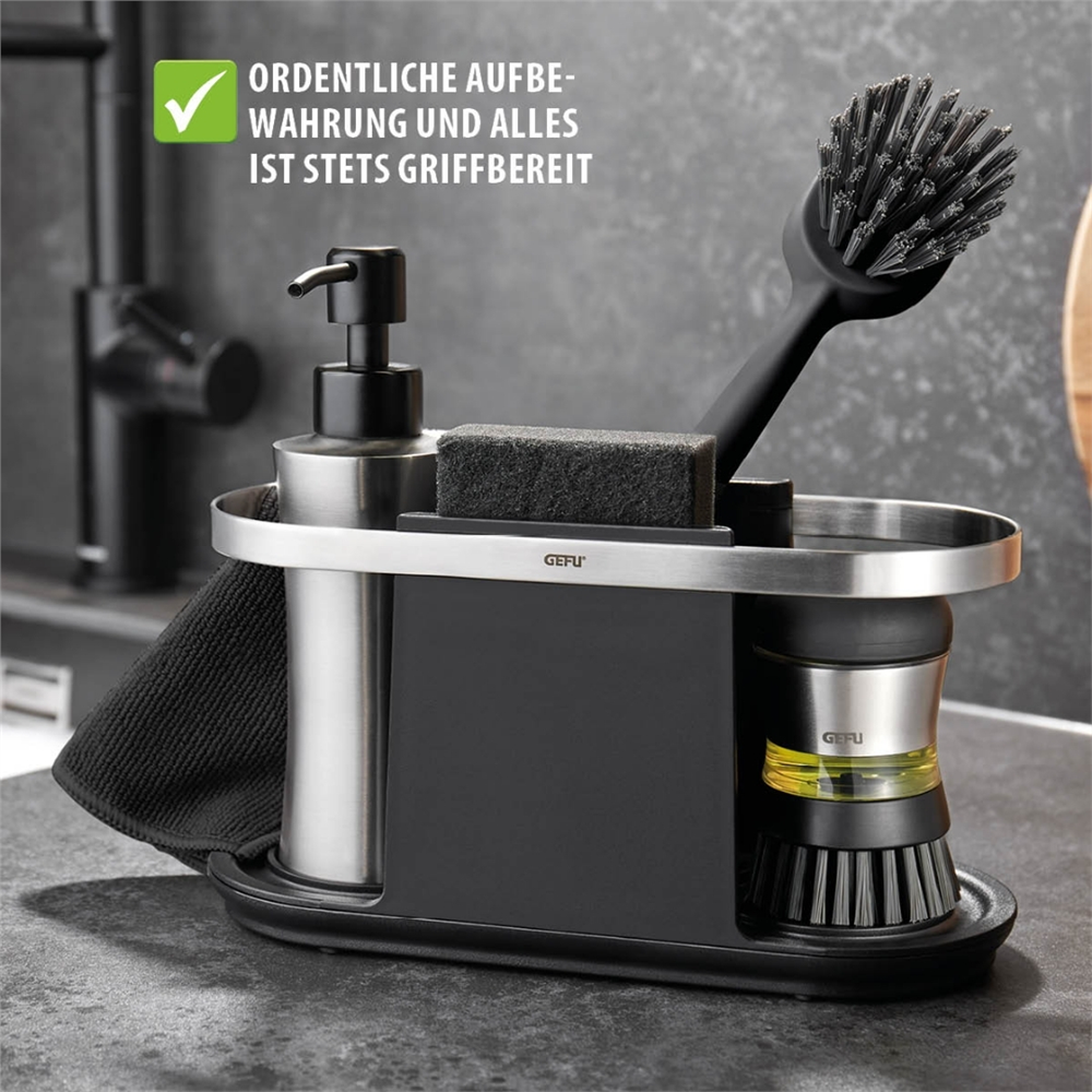 Smartlıne Lavabo Düzenleyici Paslanmaz Çelik/Plastik 24x10x13 cm - Gefu