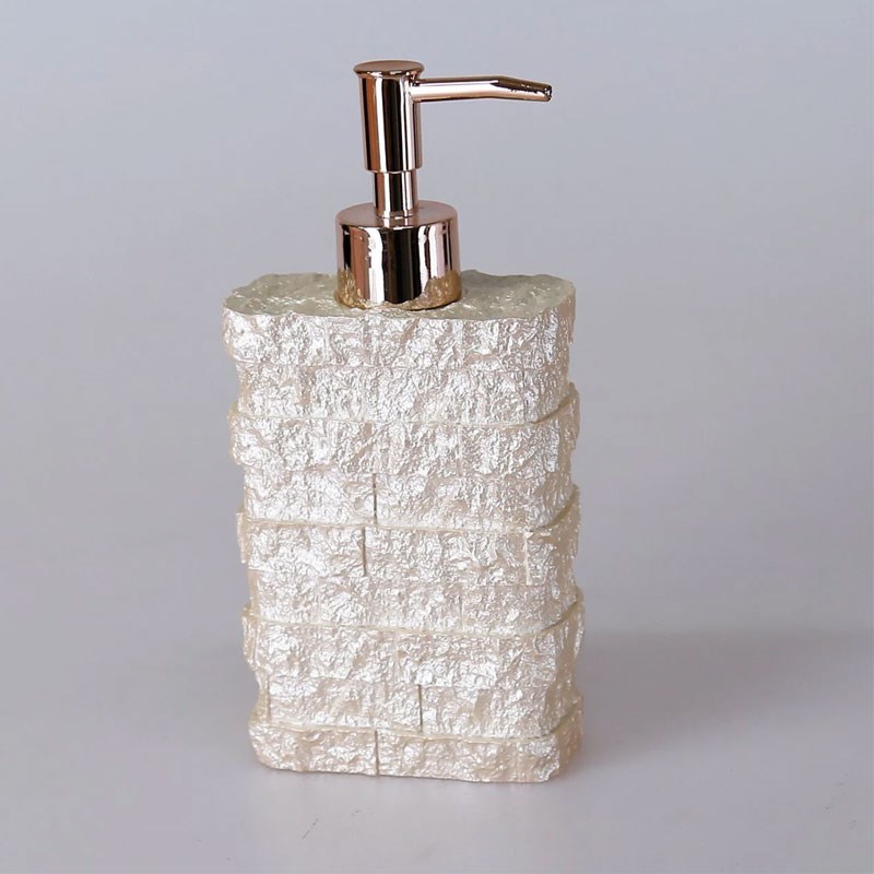 Stone 5 Parça Banyo Seti İnci - Selim