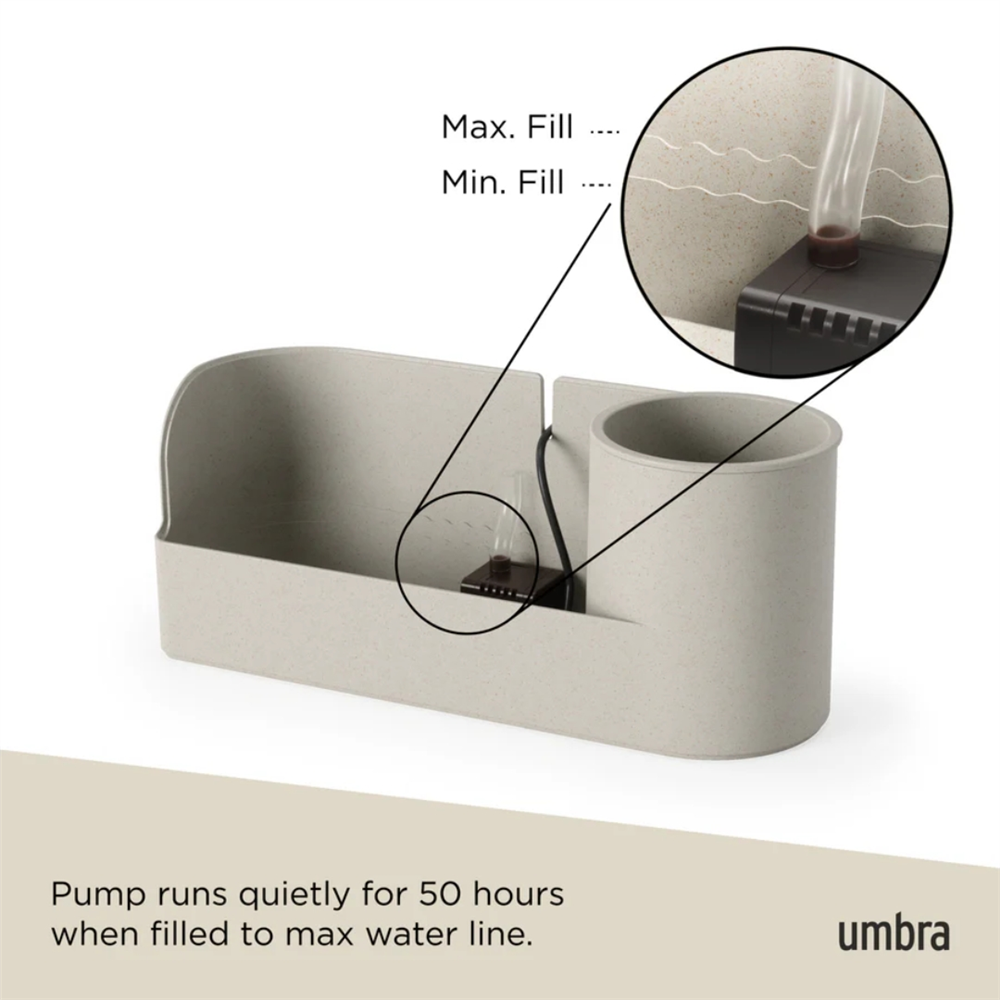 Stream Dere Su Çeşmesi Kum Rengi 32 x 11 x 14 cm - Umbra