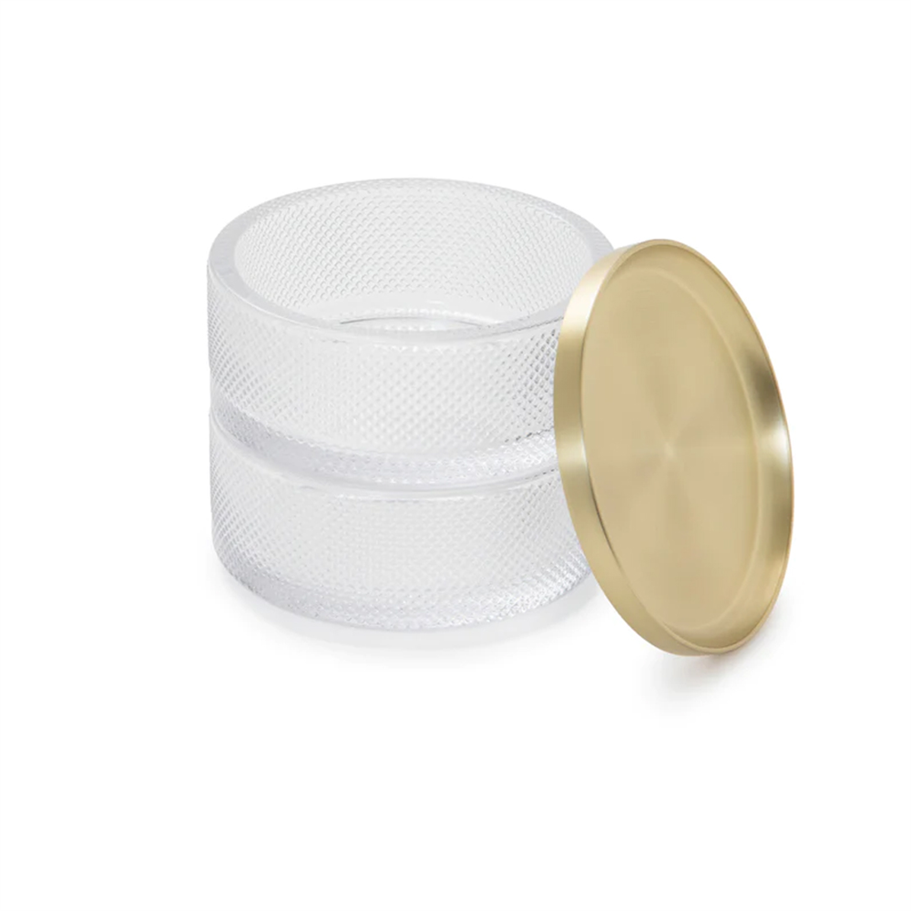 Tesora Cam Mücevher Kutusu Gold 13x11 cm - Umbra