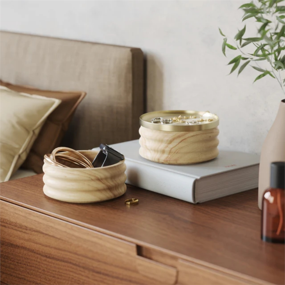 Tesora Takı Organizatörü Doğal/Pirinç 13x11 cm - Umbra