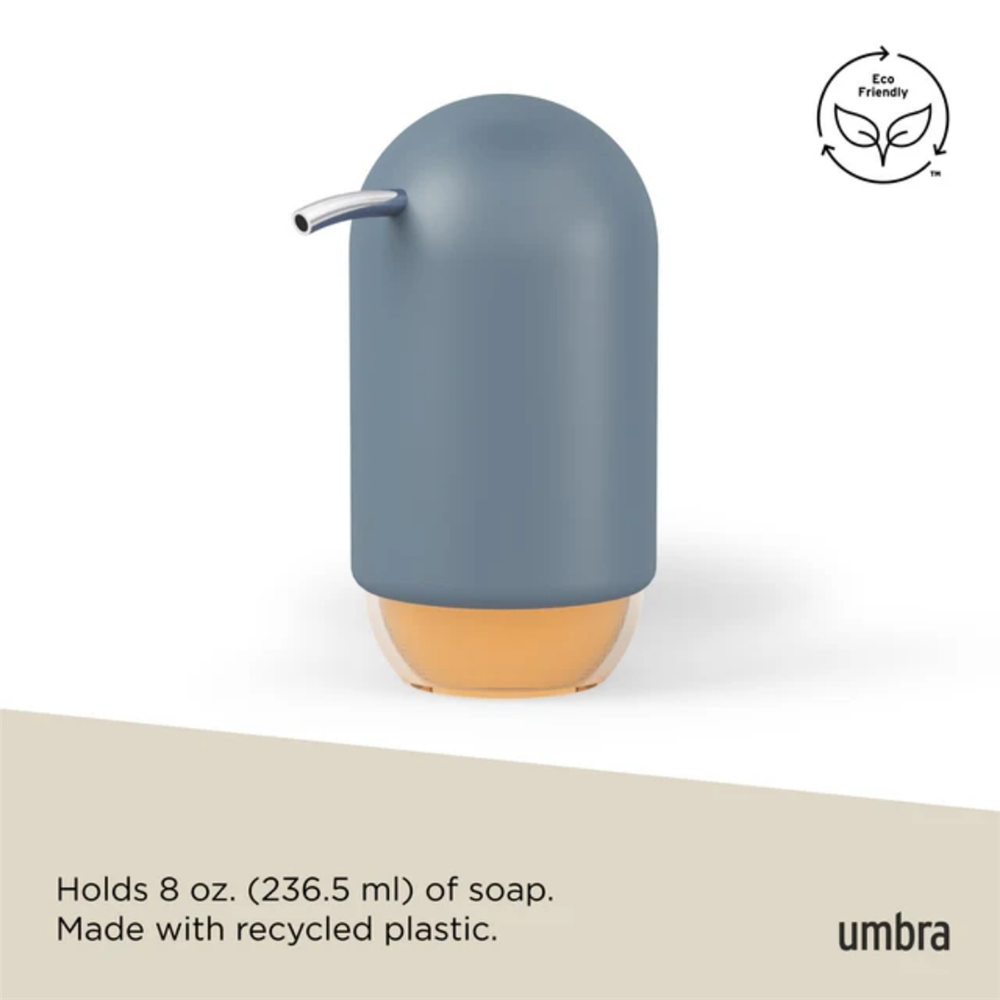 Touch Basmalı Sıvı Sabunluk Gri Mavi 236 ml - Umbra