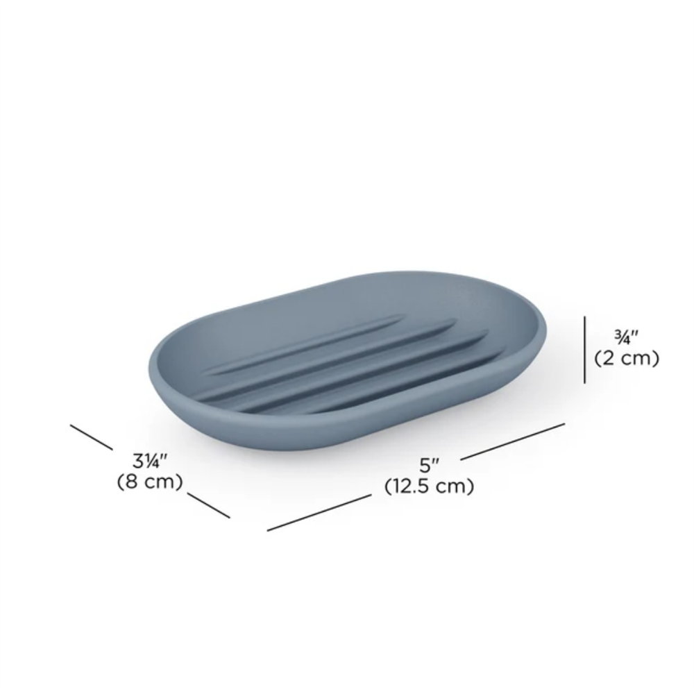 Touch Katı Sabunluk Gri Mavi 12.5x8x2 cm - Umbra