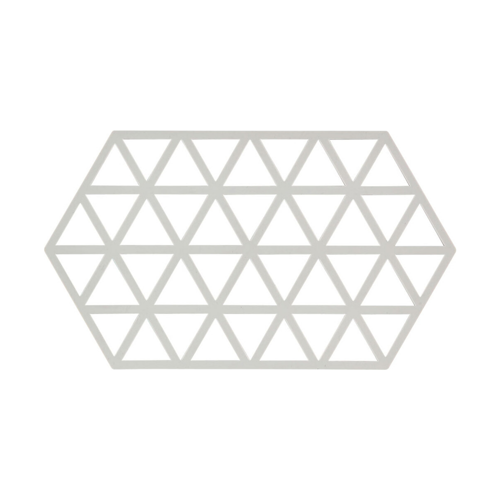 Üçgenler Silikon Altıgen Büyük Nihale Sıcak Gri 24x14x0,9 cm - Zone Denmark