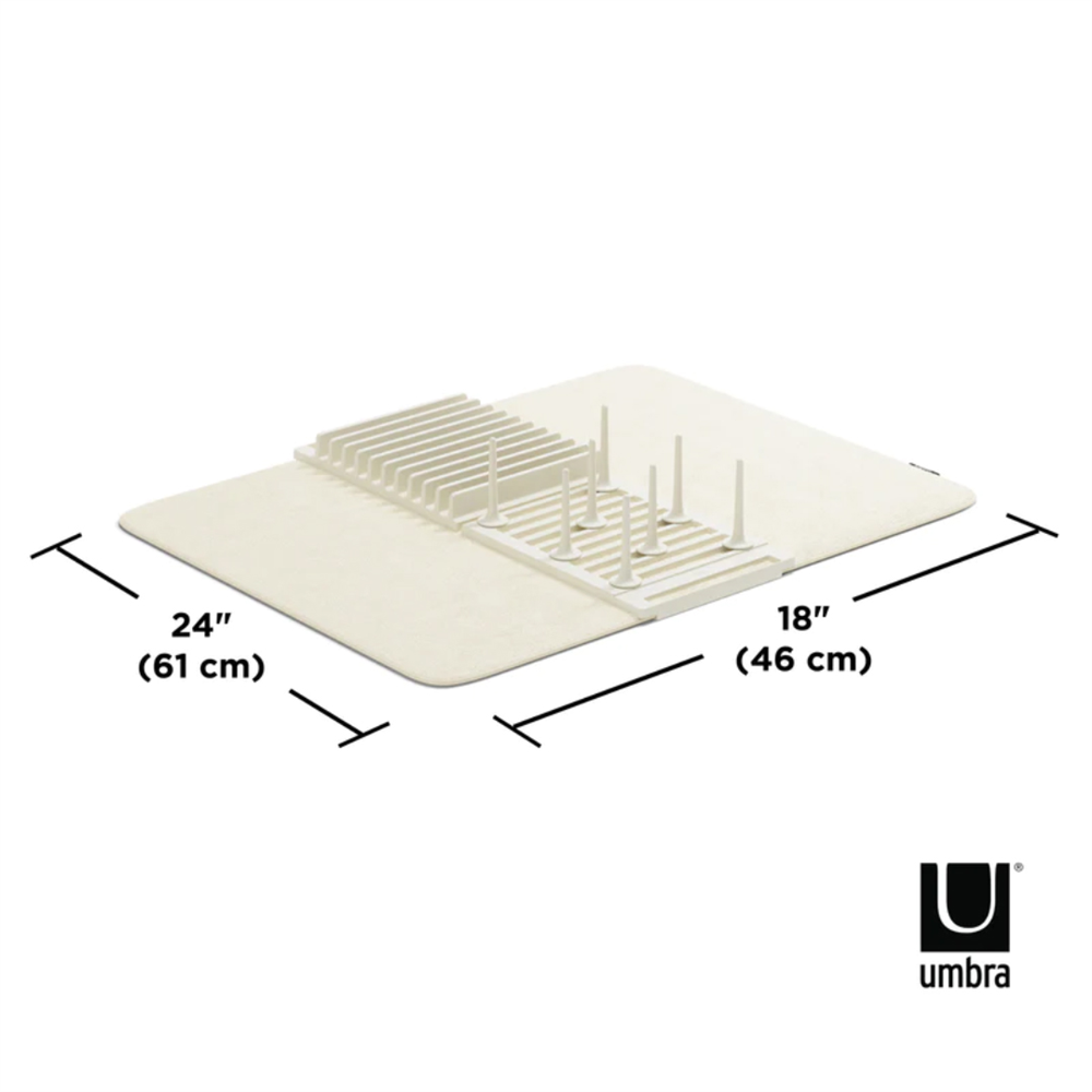 Udry Krem Rengi Bulaşık Kurutmalık 47 x 17 x 9 cm - Umbra