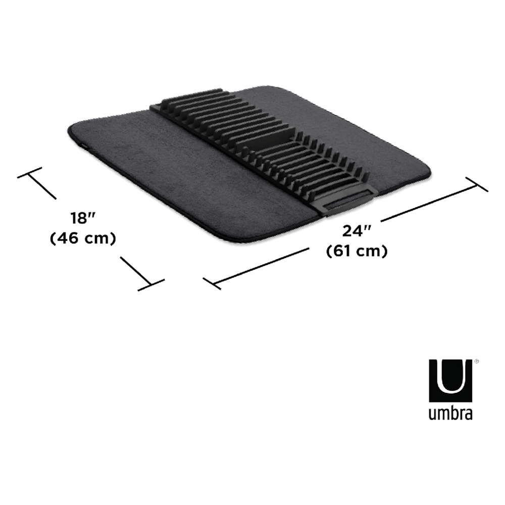 Udry Paspaslı Bulaşık Kurutmalık Siyah - Umbra
