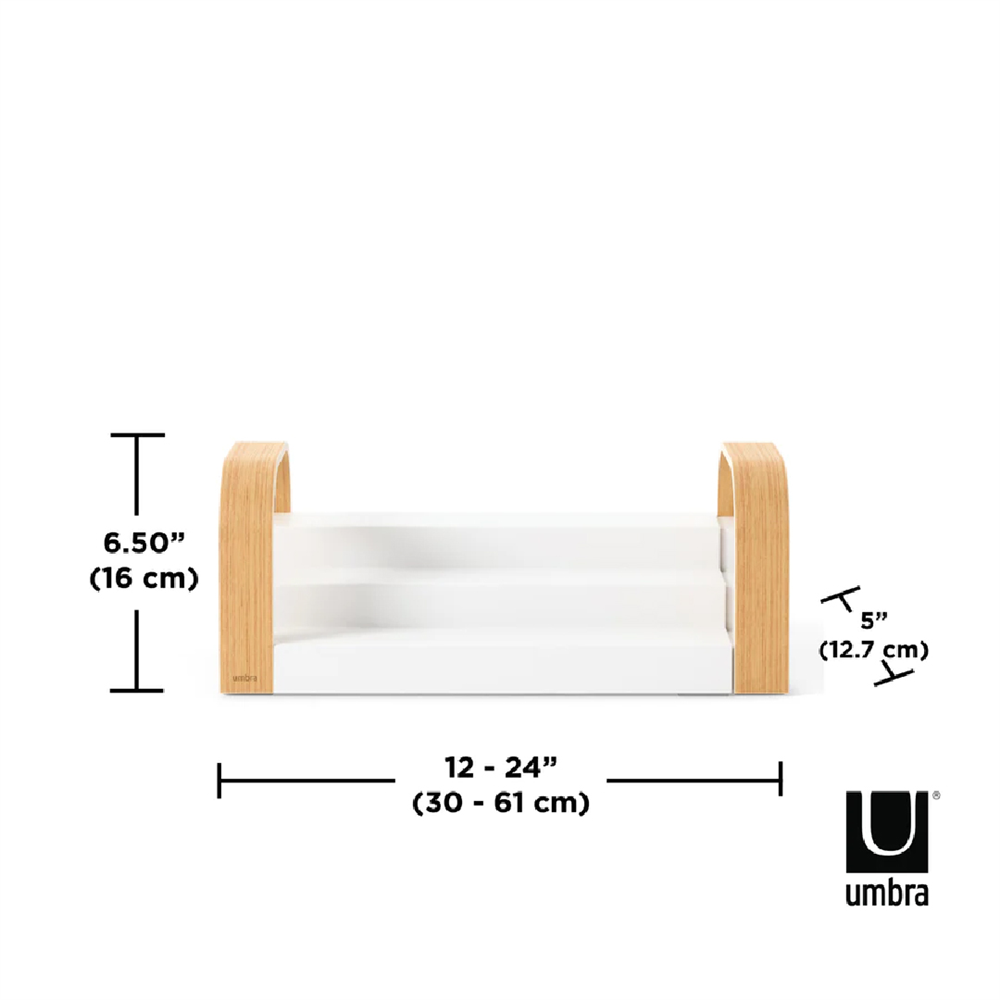Umbra Bellwood Üç Katlı Baharat Rafı Beyaz/Doğal - Umbra