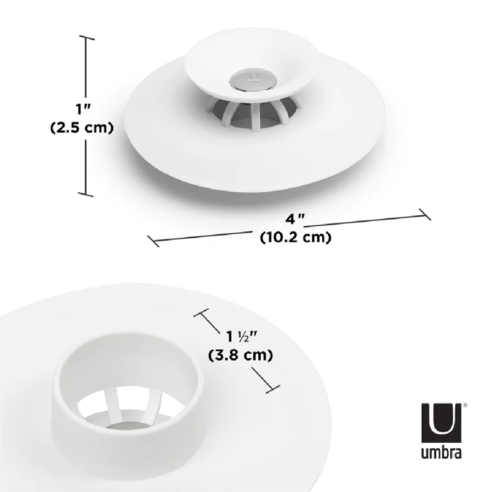 Umbra Flex Tahliye Durdurucu - Saç Tutucu Beyaz - Umbra