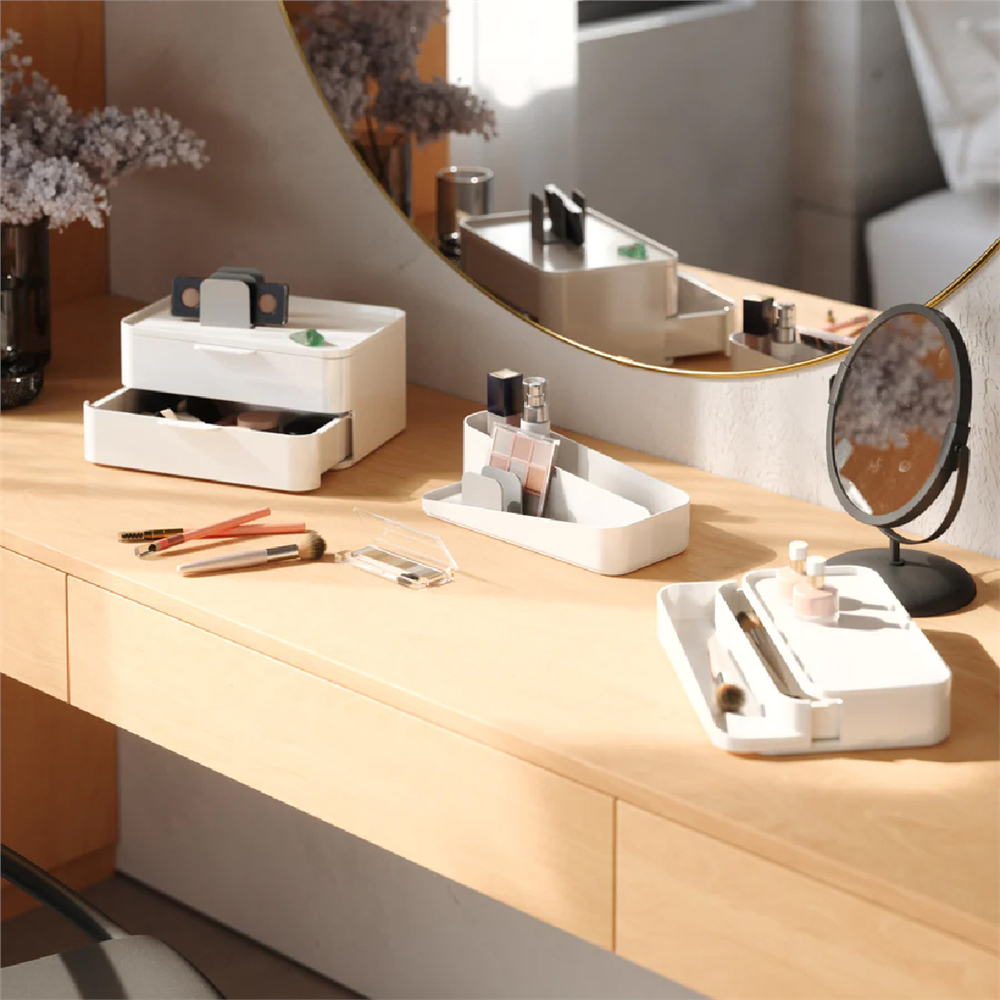 Umbra Glam Büyük Organizatör Beyaz/Gri - Umbra