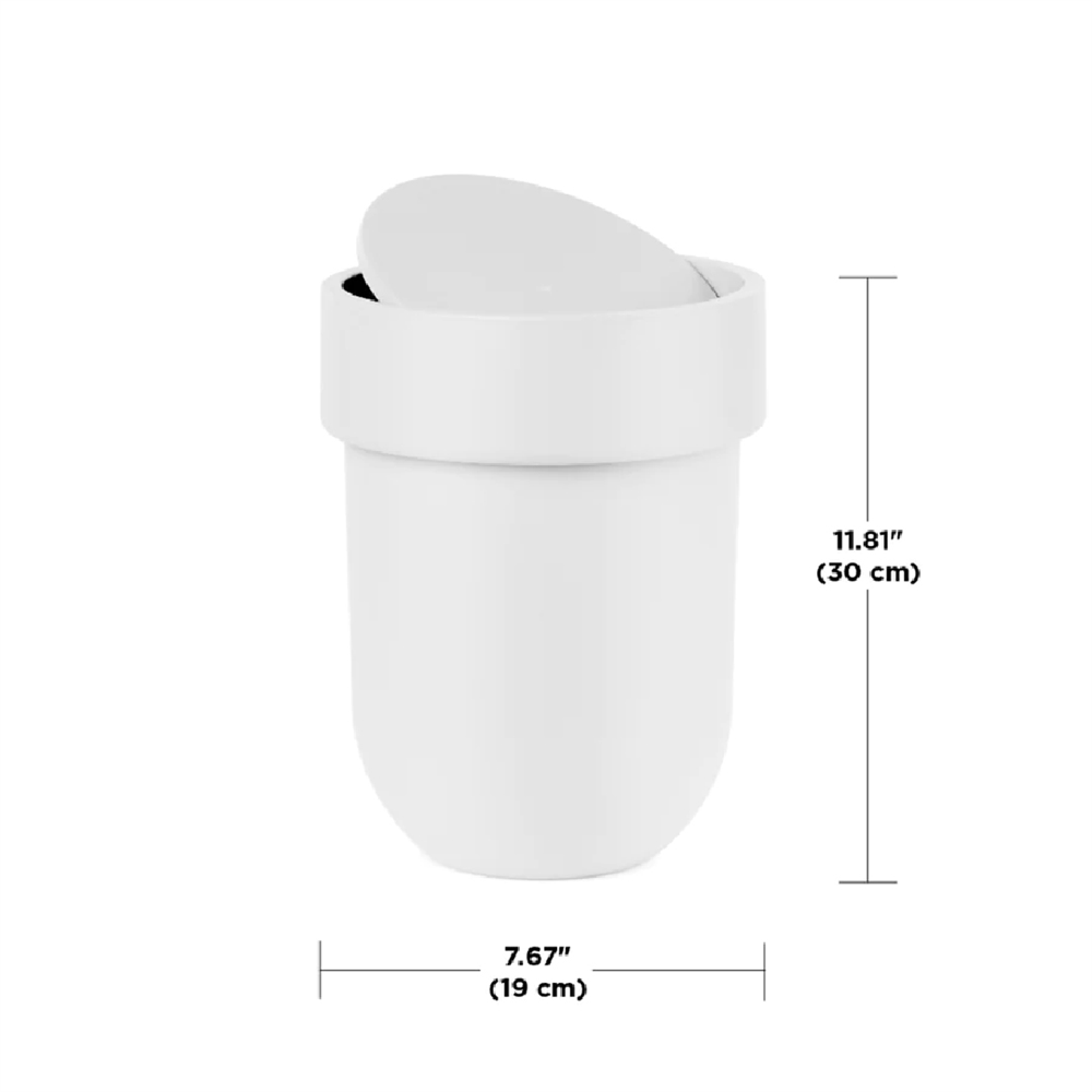 Umbra Touch Kapaklı Çöp Kovası 6 L - Beyaz  - Umbra