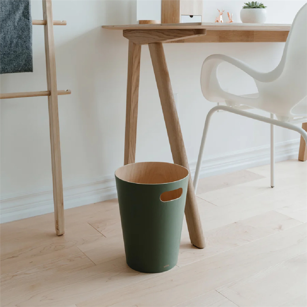 Umbra Woodrow Çöp Kovası 2 Galon (7,5 L) Kapasiteli Yeşil - Umbra