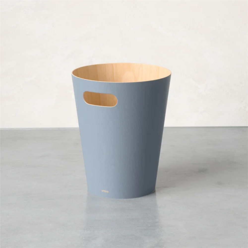 Umbra Woodrow Çöp Kovası 2 Galon (7,5 L) Kapasiteli Gri Mavi - Umbra
