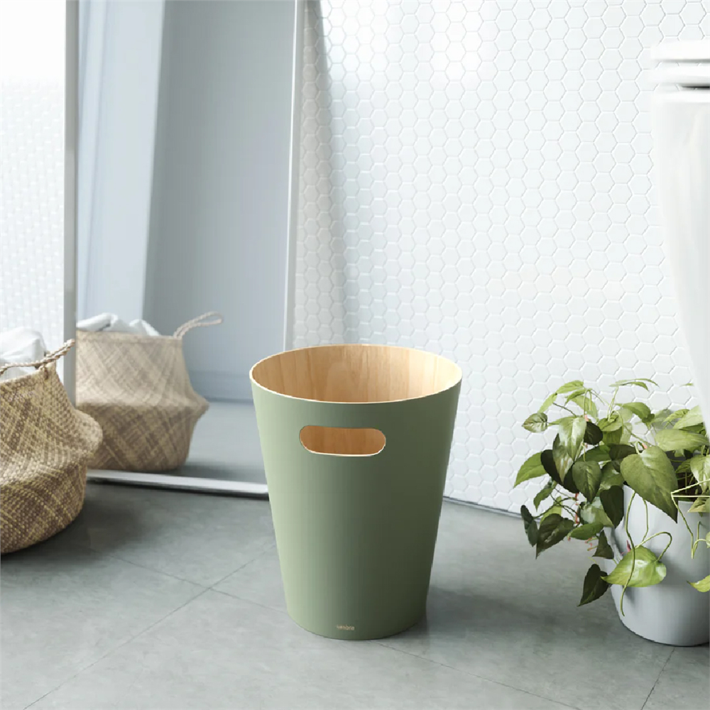 Umbra Woodrow Çöp Kovası 2 Galon (7,5 L) Kapasiteli Yeşil - Umbra