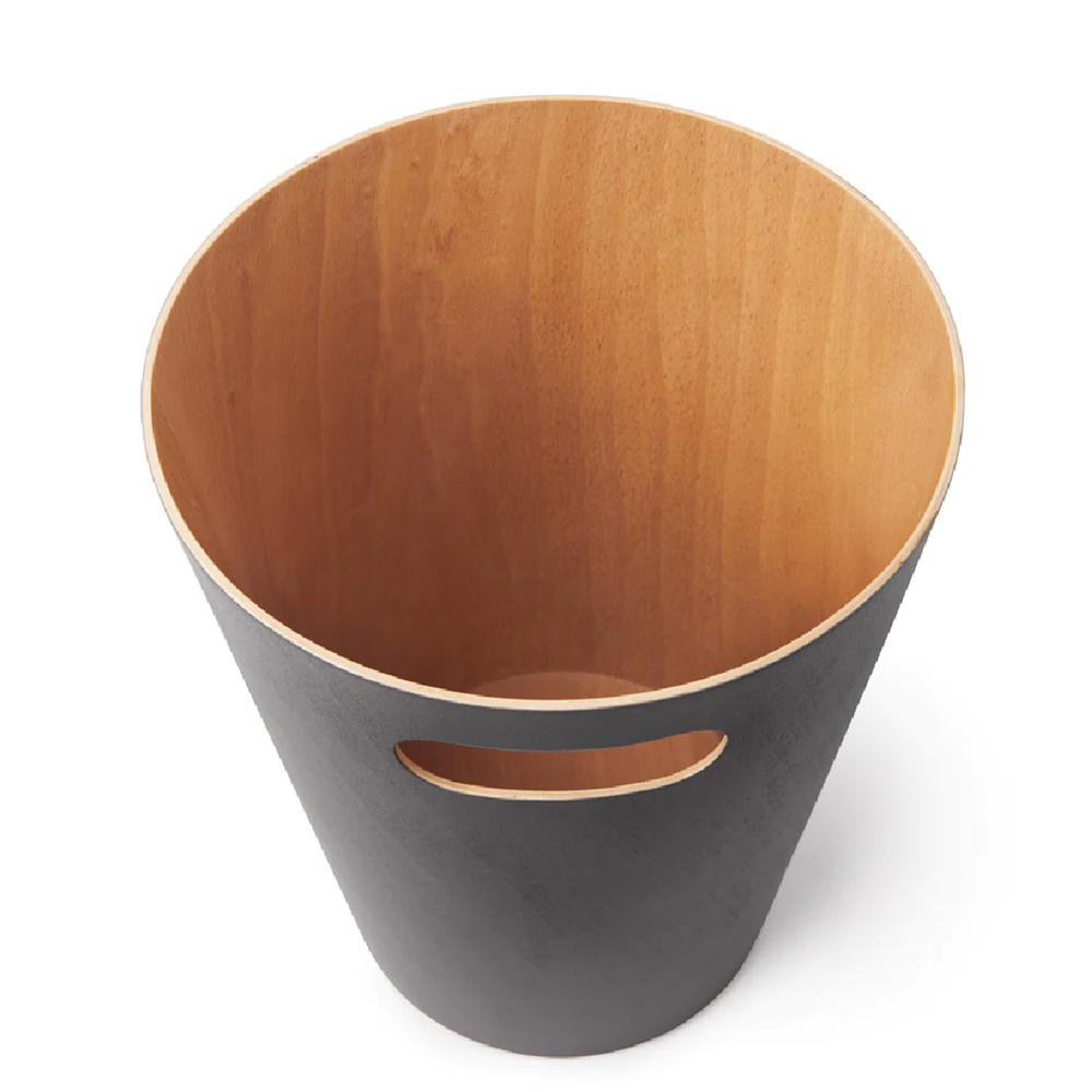 Umbra Woodrow Çöp Kovası 2 Galon (7,5 L) Kapasiteli Doğal Komür - Umbra